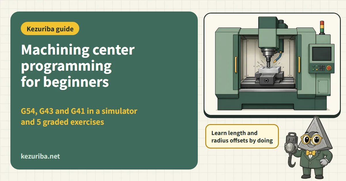 Machining Center Programming for Beginners: A Browser Simulator and Graded Exercises