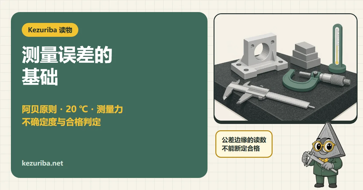 测量误差基础：阿贝原则、20 ℃、测量力、不确定度与合格判定