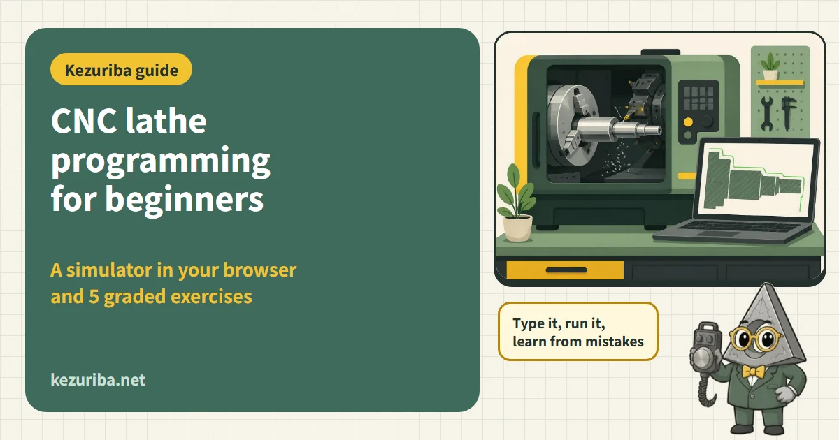 NC Lathe Programming Basics: A Browser Simulator and Graded Exercises